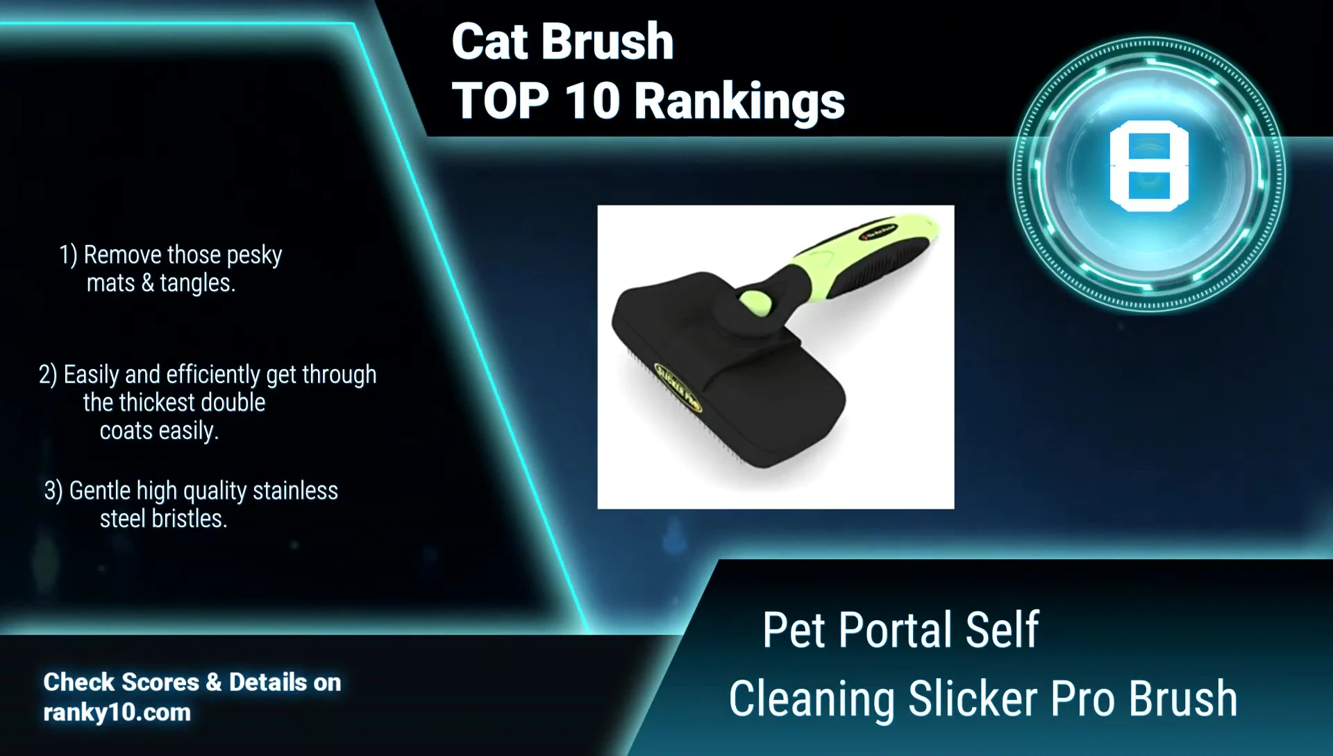 The JW 6507 Grip Soft Cat Slicker Brush