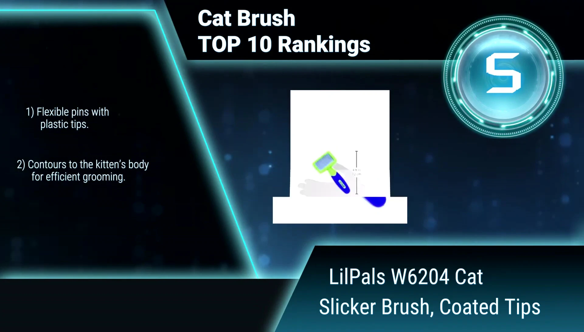 The brush in action on a cat