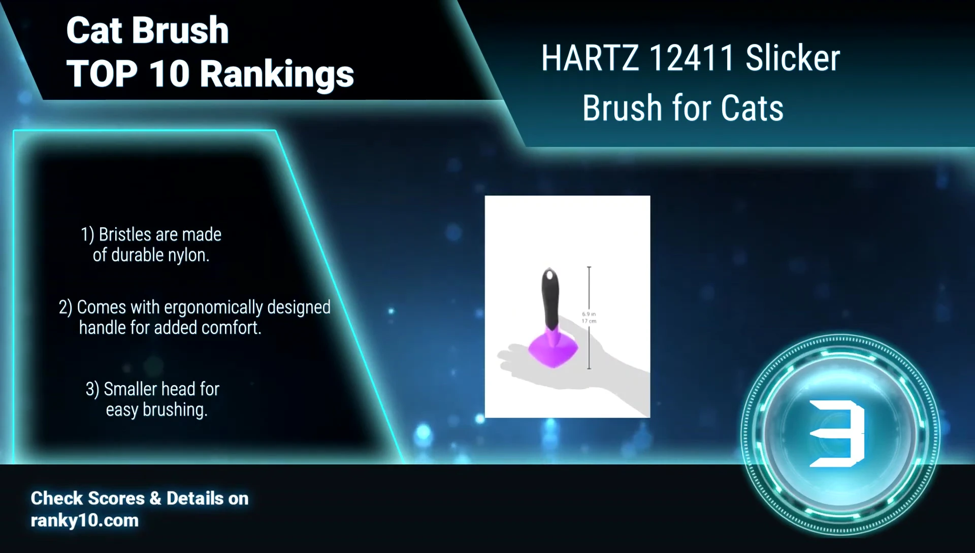 The brush in use