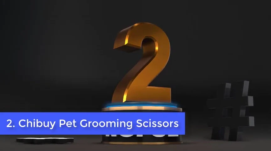 Image showcasing the Chiba pet grooming scissors