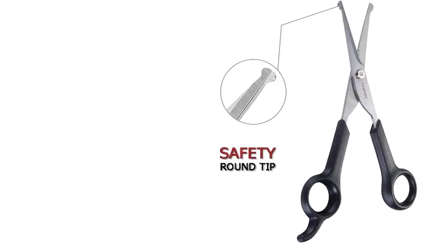Close-up of the Chiba scissors highlighting the blade