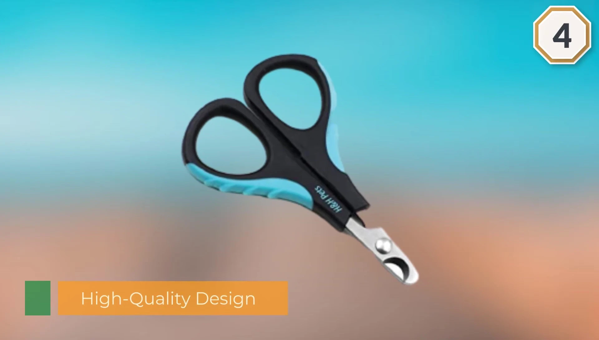 Close-up showcasing the stainless steel blade and the slip-proof handle of the H&H clippers.
