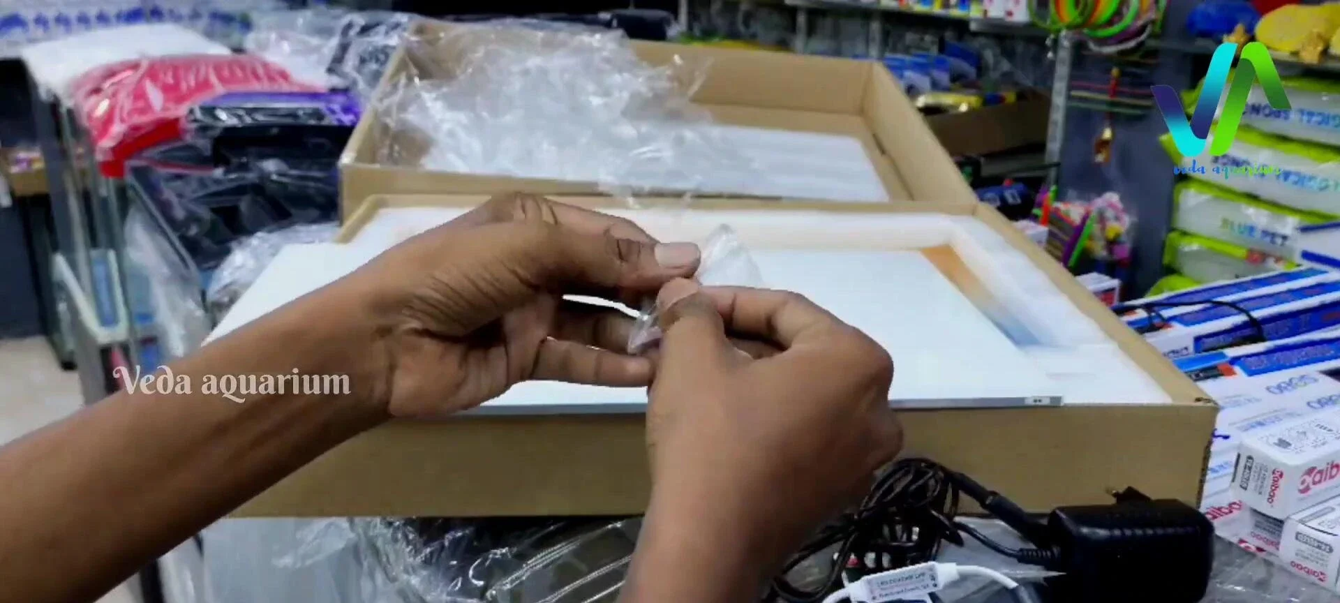 Attaching the clamps to the light screen