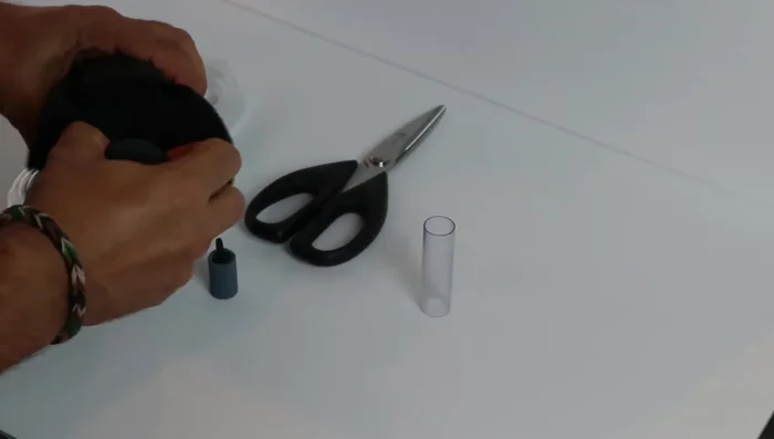 Disassemble the sponge filter: Remove the open uplift tube, cap, and sponge. Separate the two columns.