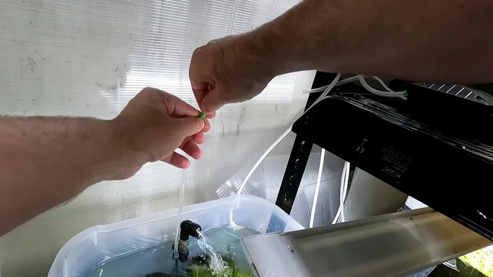 Reconnect the pipe and observe the improved airflow.