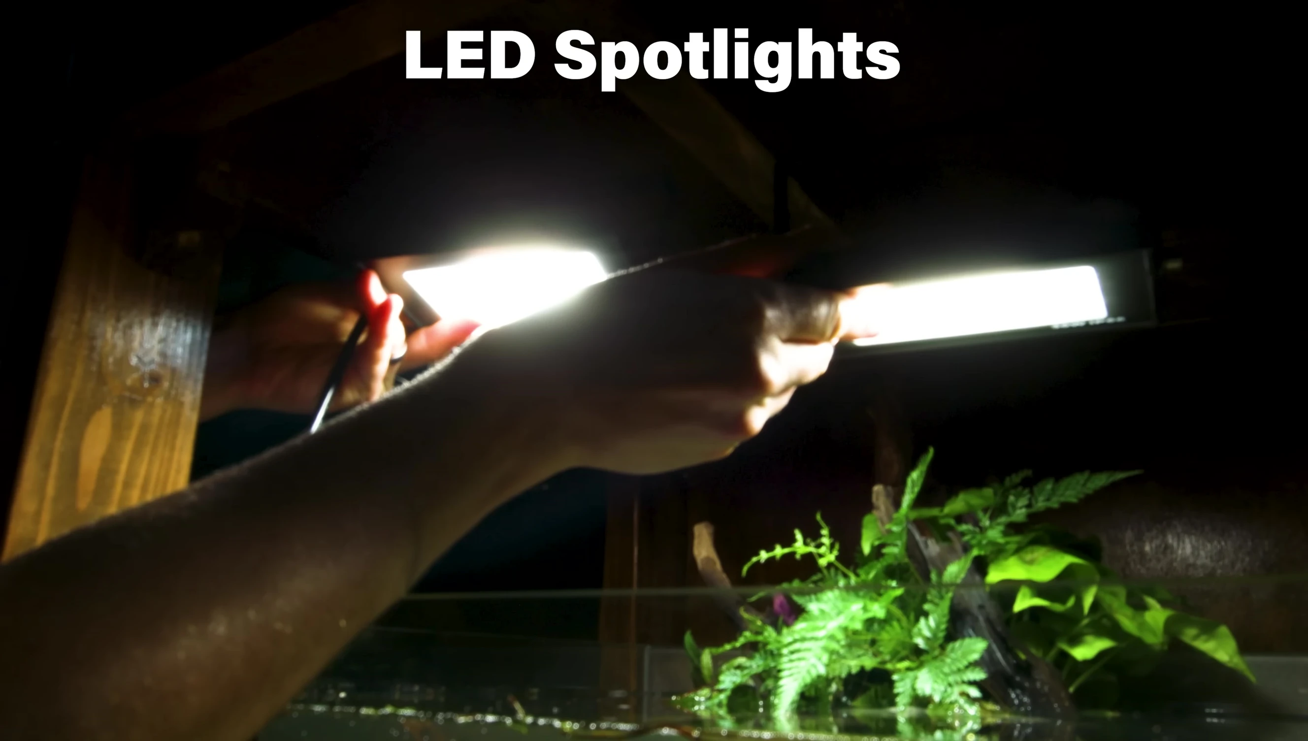 Installing LED spotlights