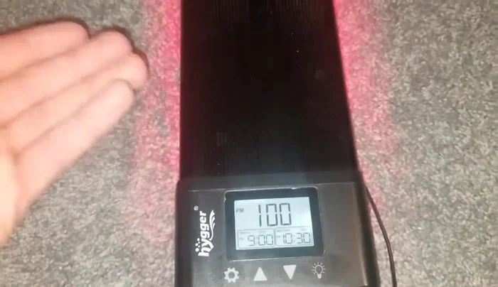 Adjusting light intensity: