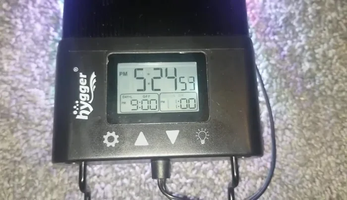 Changing the color and intensity of the nighttime timer light: