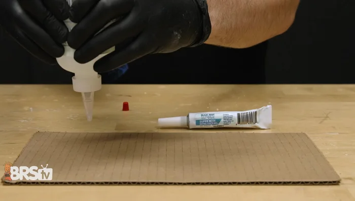 Push the glue like putty into desired areas.