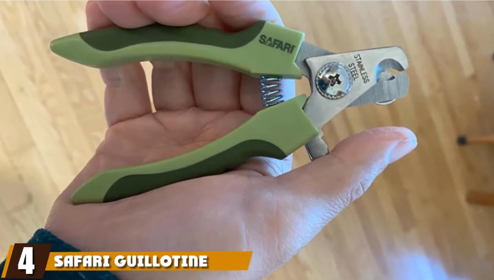 The Safari Guillotine Nail Trimmer on display