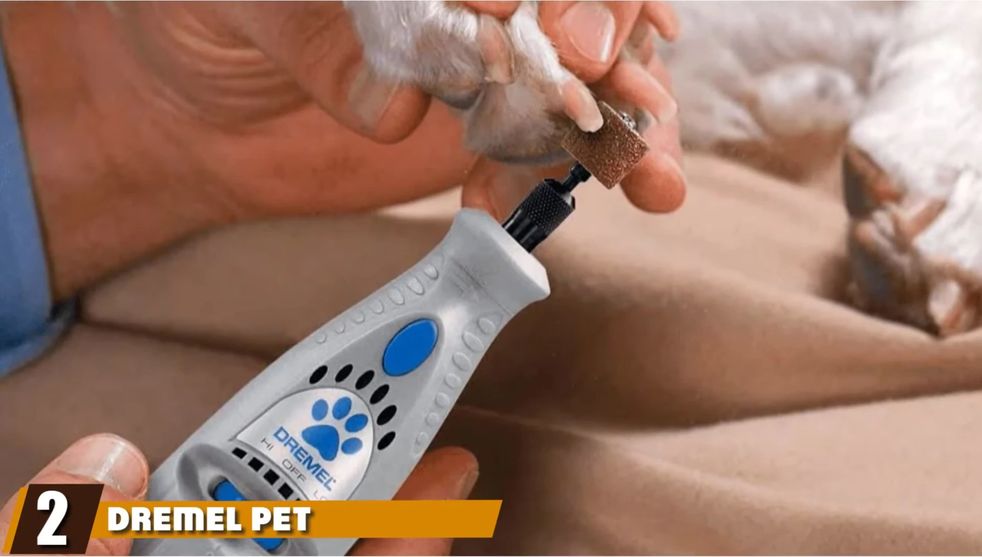 The Dremel Pet Nail Grooming Tool displayed