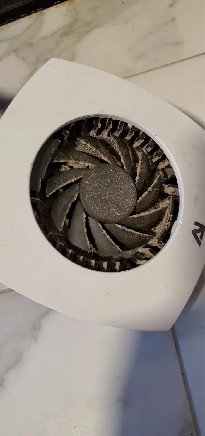 Optionally, use compressed air to blow out dust through the top of the light.