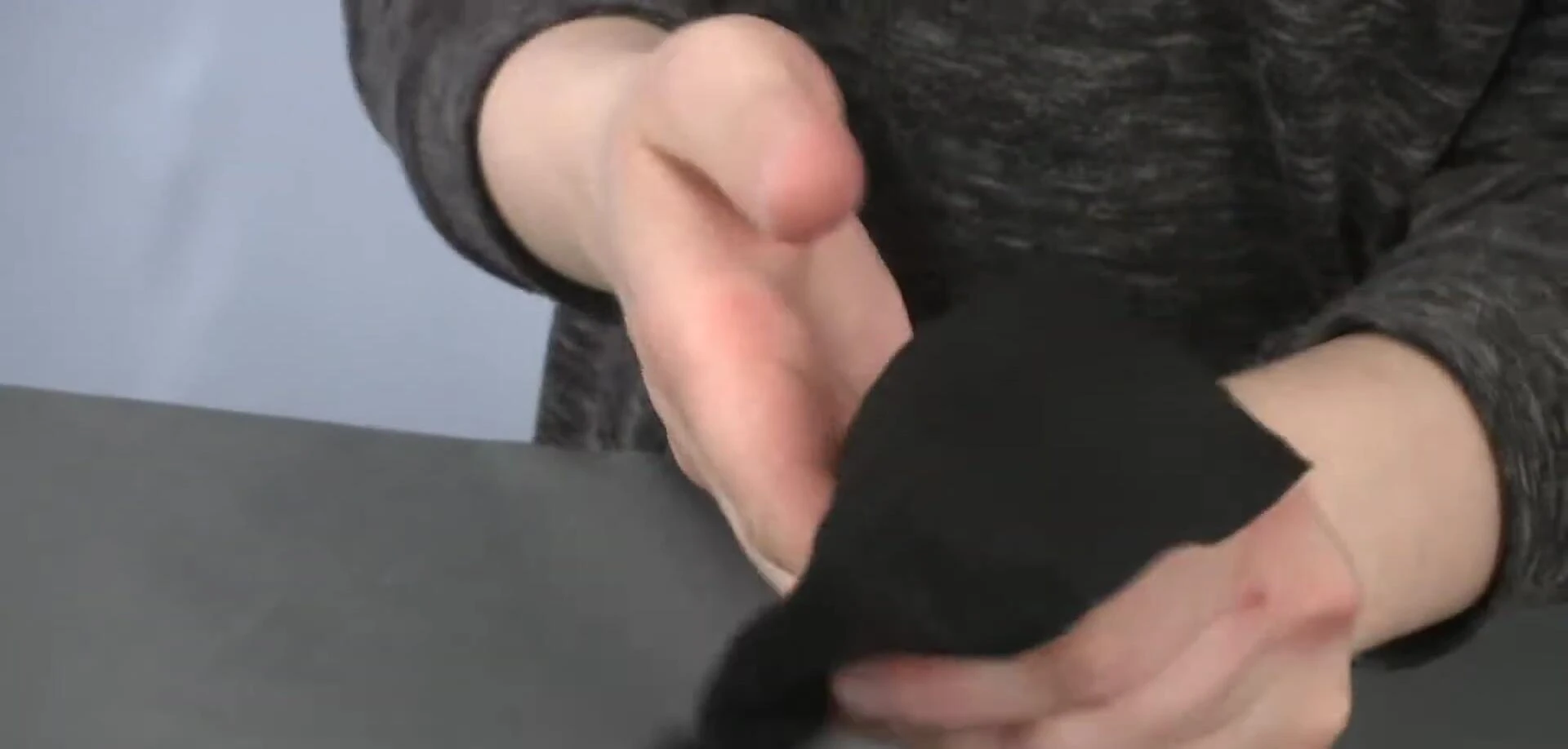 Close-up shot highlighting the thickness and softness of the wipe.