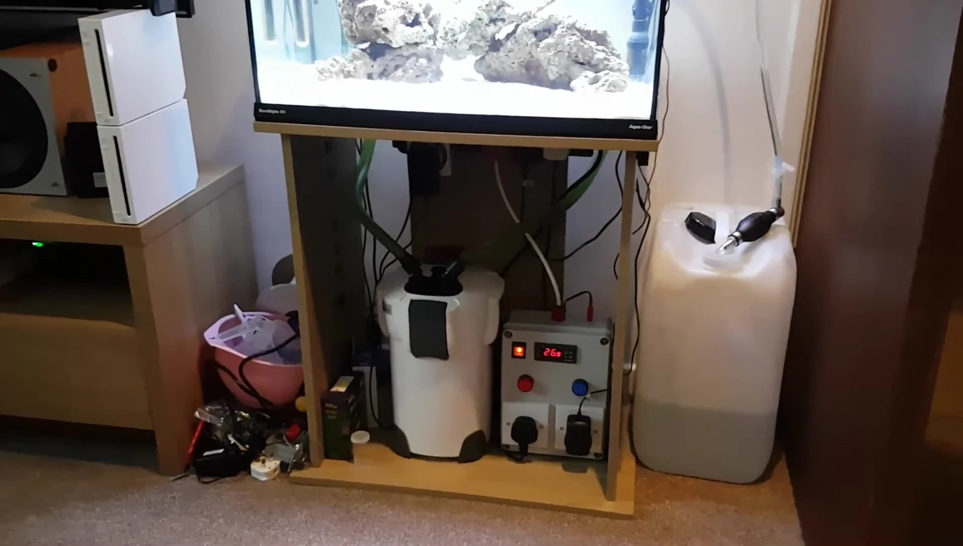 The slightly flimsy stand