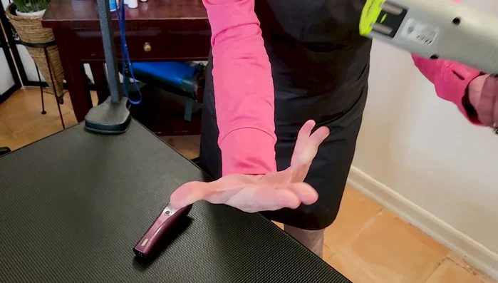 Incorporate your fingers, wrist, arm, and shoulder for a wider range of motion.