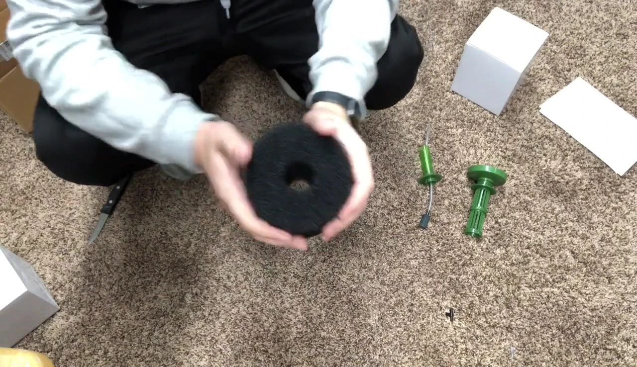 The YouTuber mentions the giveaway.