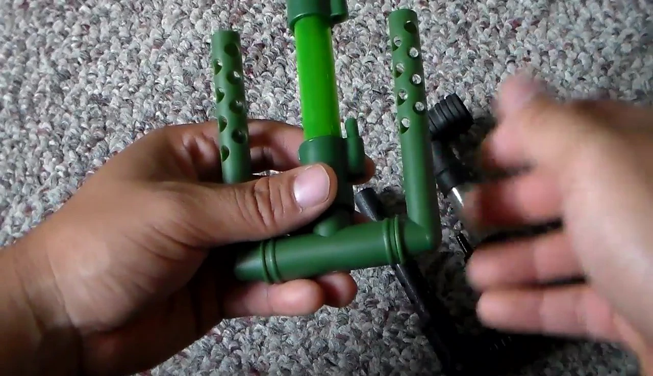 Close up of the Tetra filter to show its integrated design and limited disassembly.