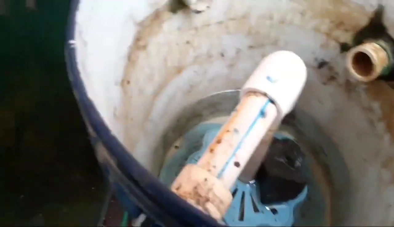 The elbow joint modification shown before installation.