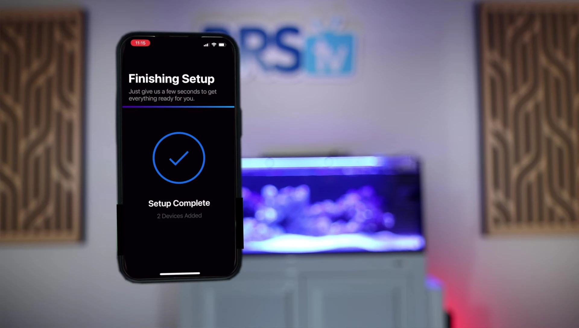 Screenshot of the Mobius app showing the lighting schedule