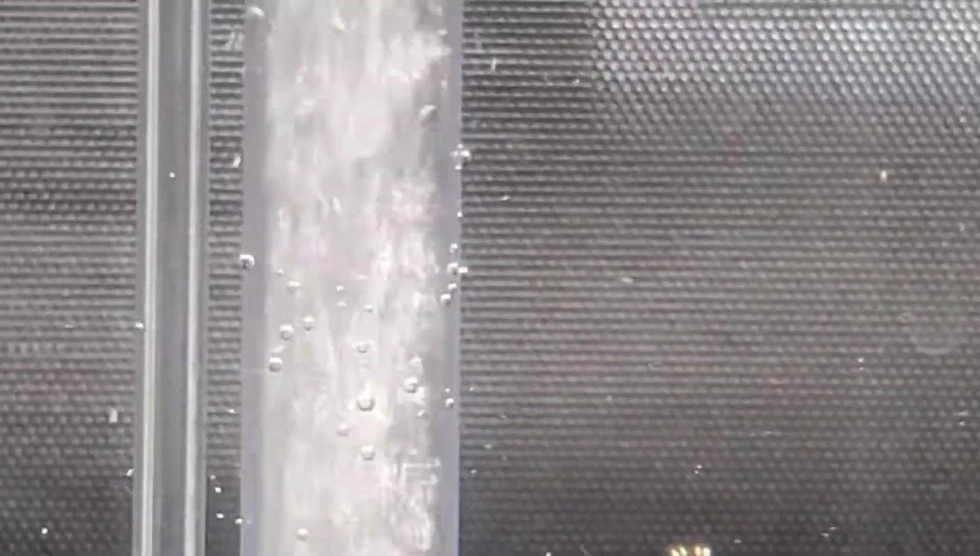 Water flow in the modified filter