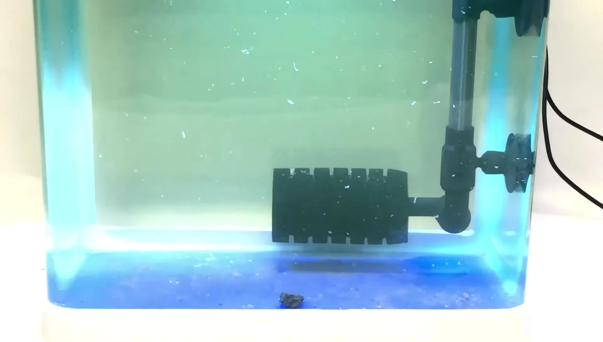 Filter bent at a 90-degree angle