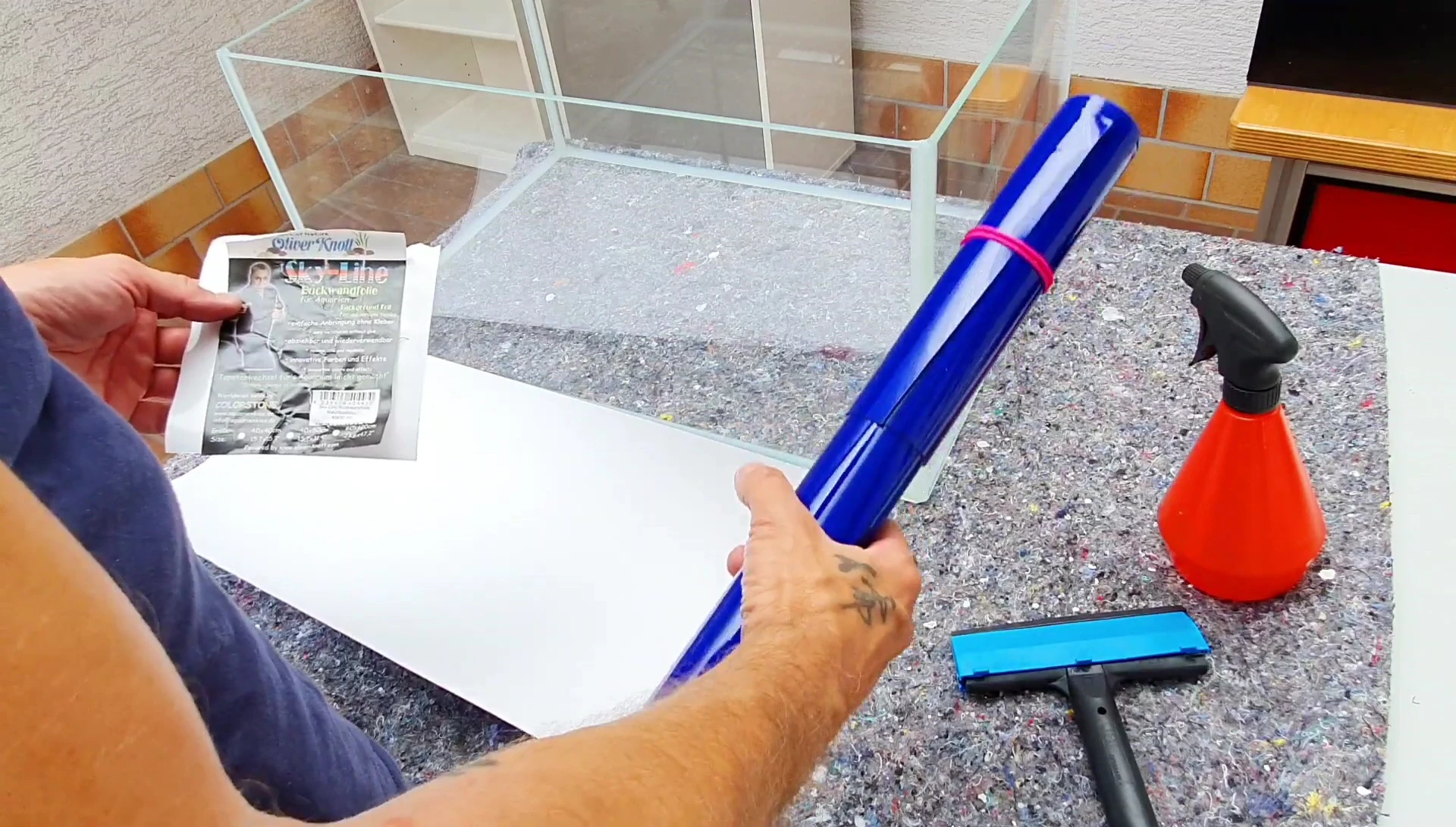 Showcase of the Mauritius Blue transparent foil