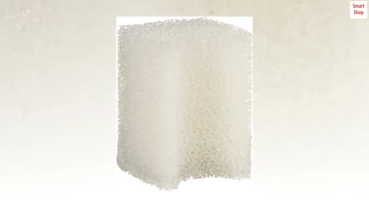 Water flowing through the filter pad