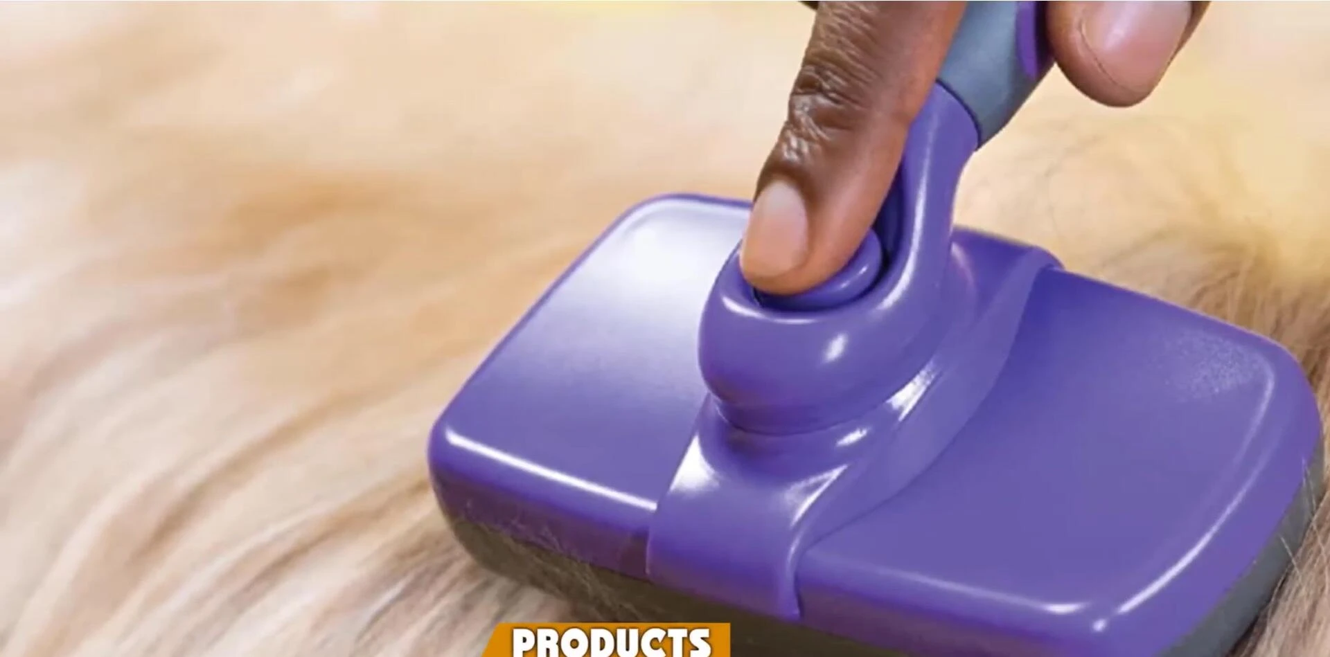 The brush in use