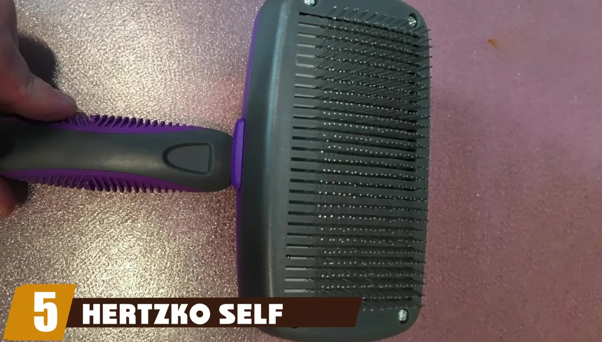 The Hertzko Self-Cleaning Slicker Brush