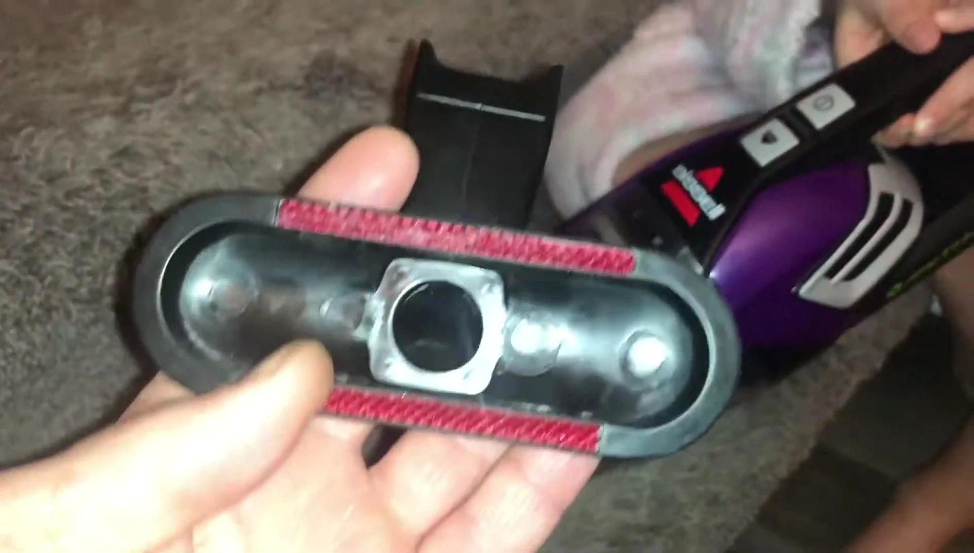 The vacuum with different attachments