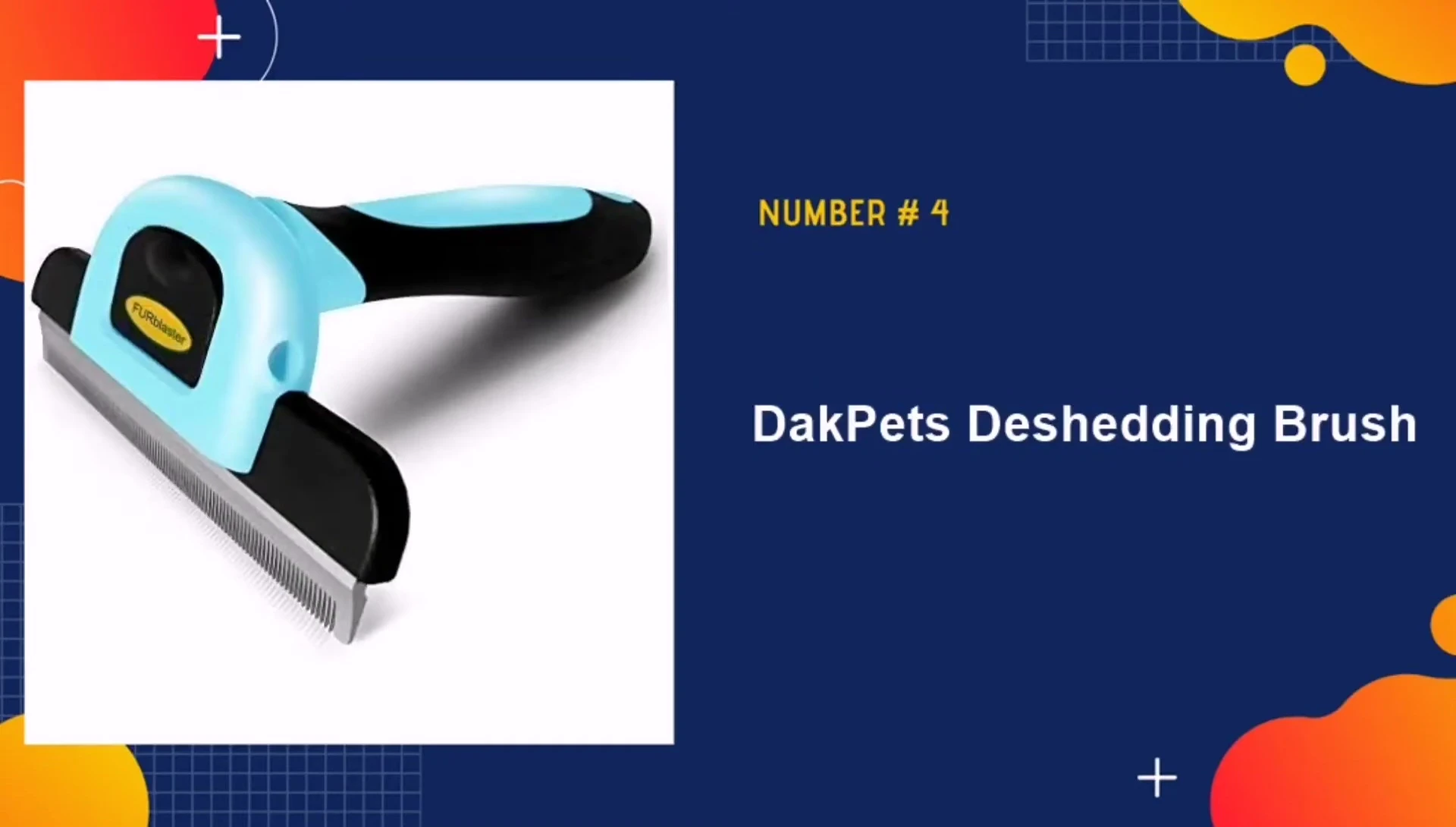 The Dakpat de-shedding brush displayed.