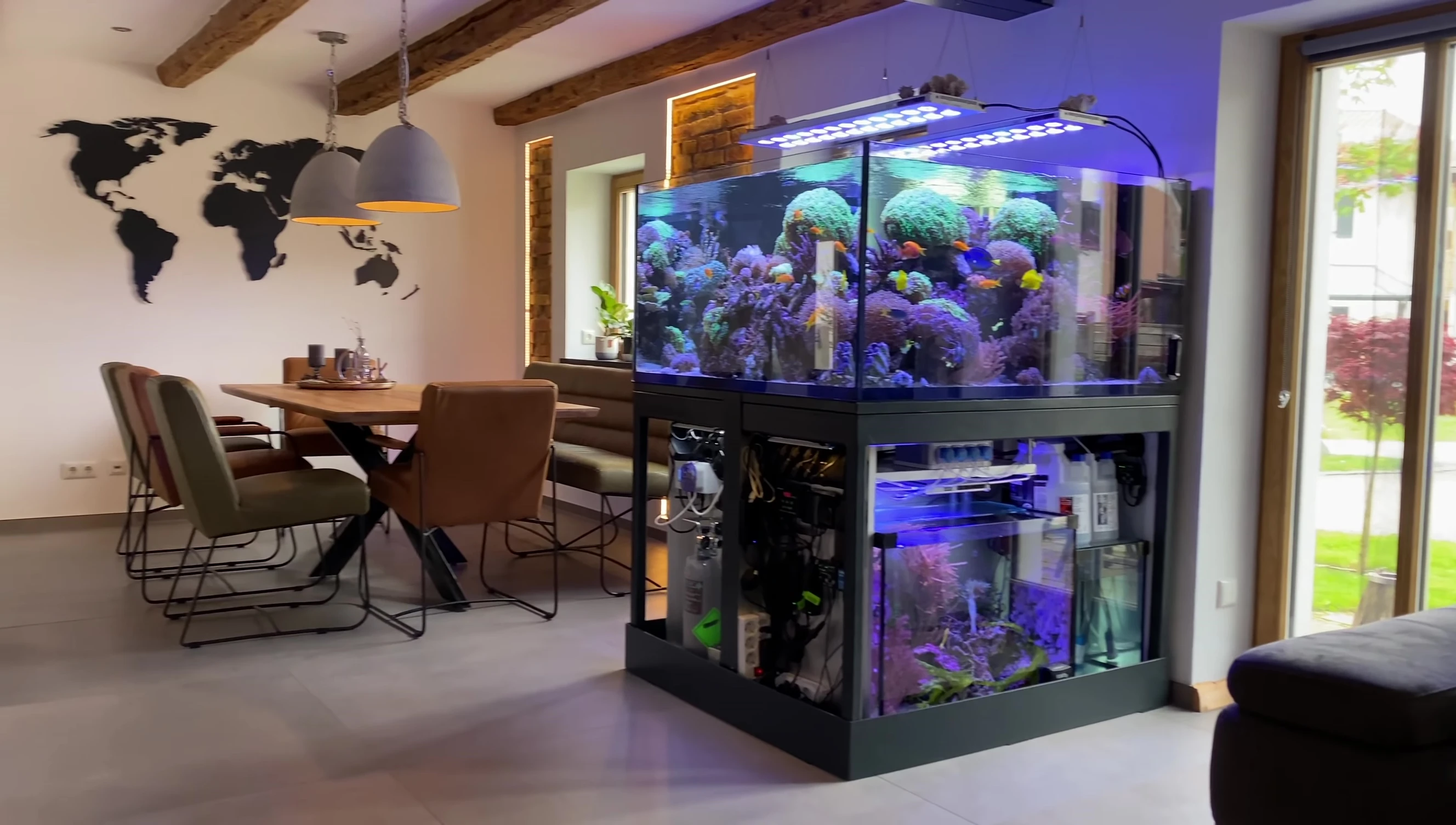 Final shot summarizing the entire aquarium system.