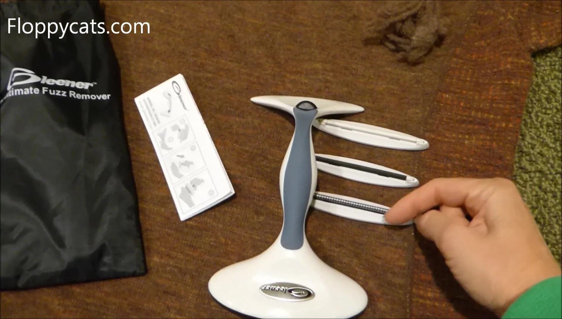 Close-up of the Gleener's three interchangeable edges