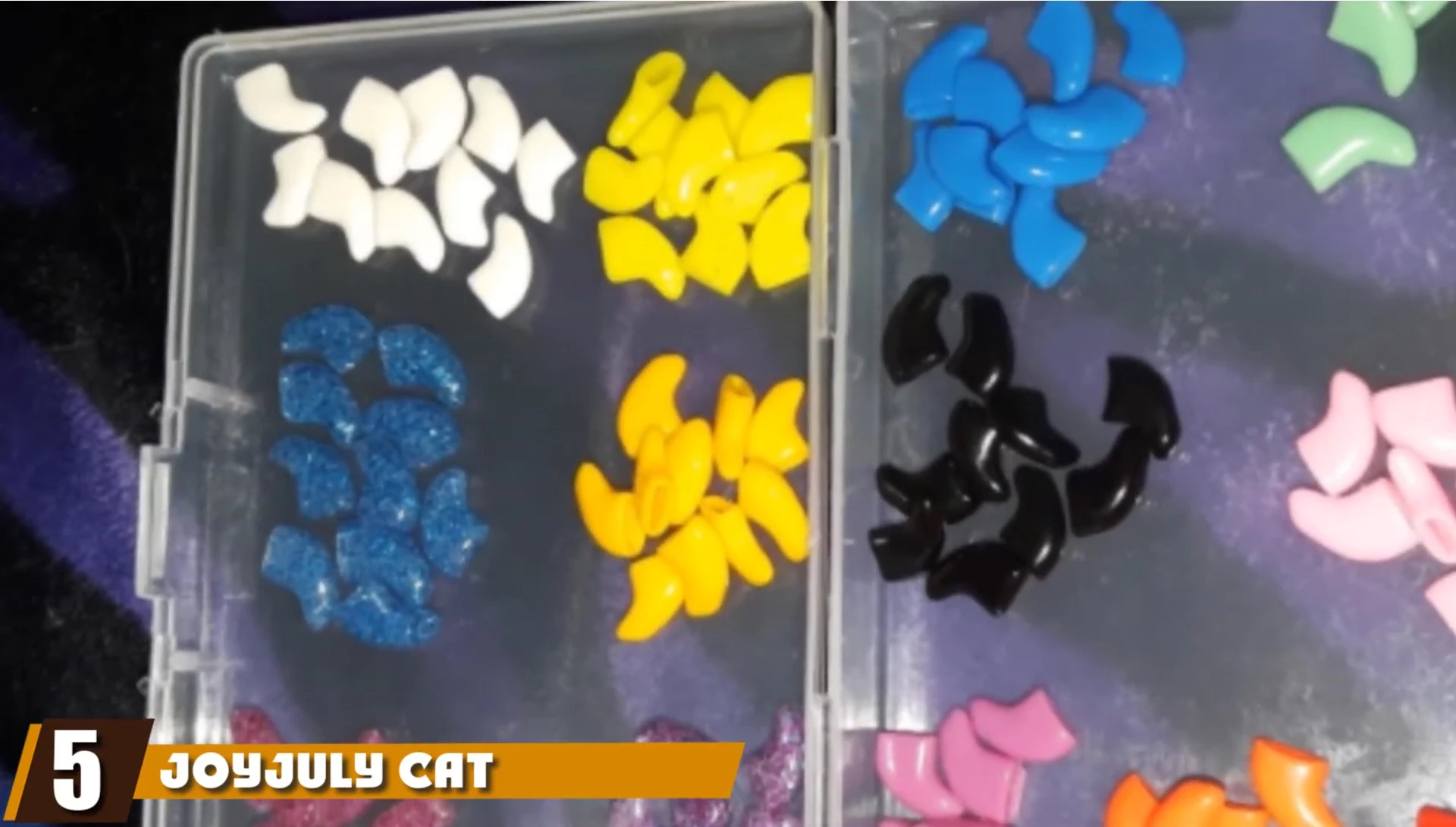 Joy Julie Cat Soft Claws Caps packaging showing the large quantity