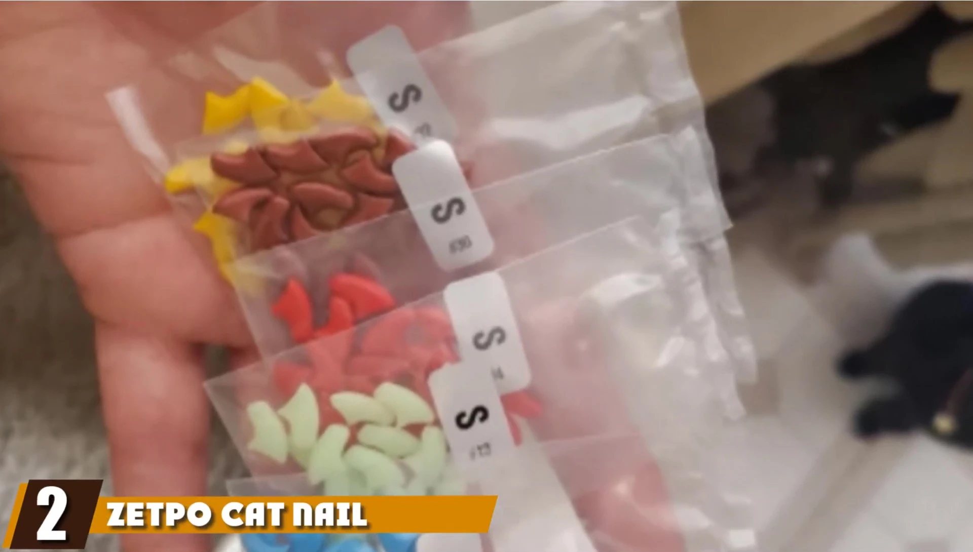 Epo Cad Nail Caps packaging showcasing various colors