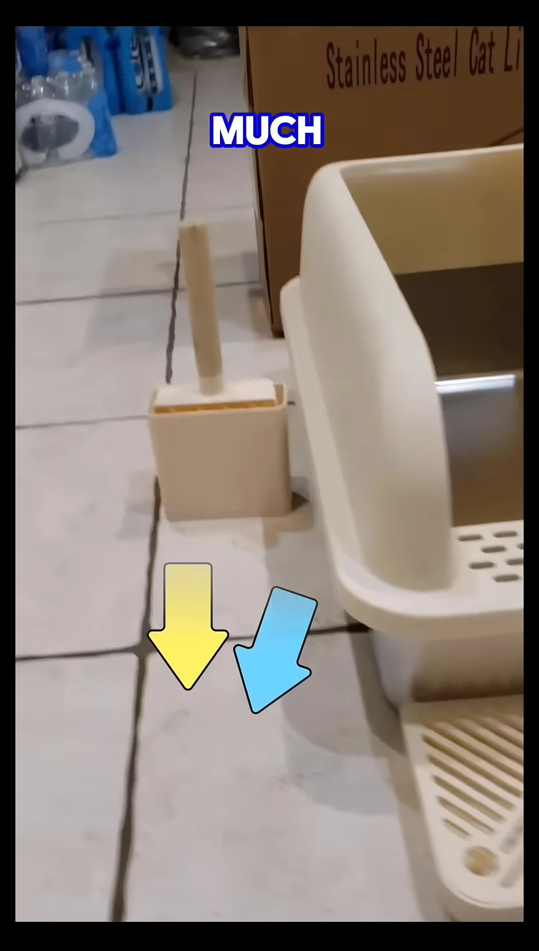 The Pull and Scoop litter box, emphasizing its value.