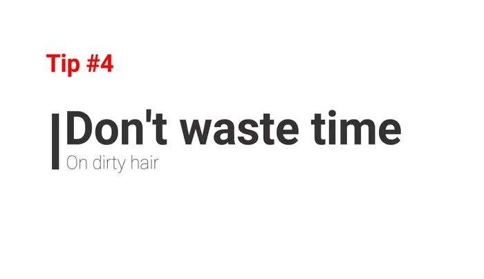 Don't strive for perfect lines on dirty fur; bathe first.