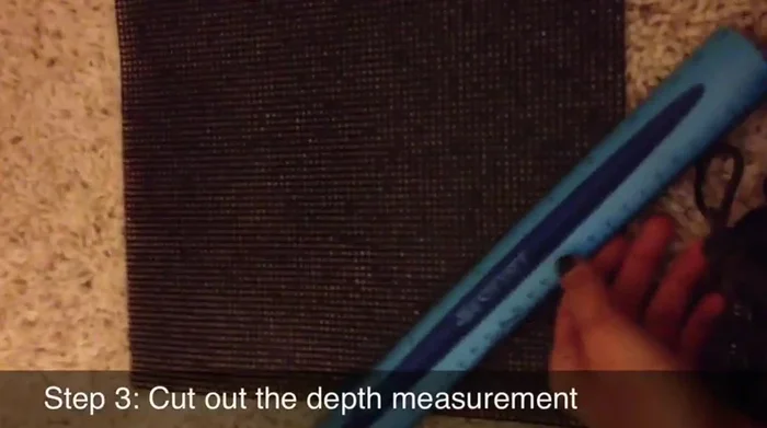 Cut along the marked line to create the divider's width.