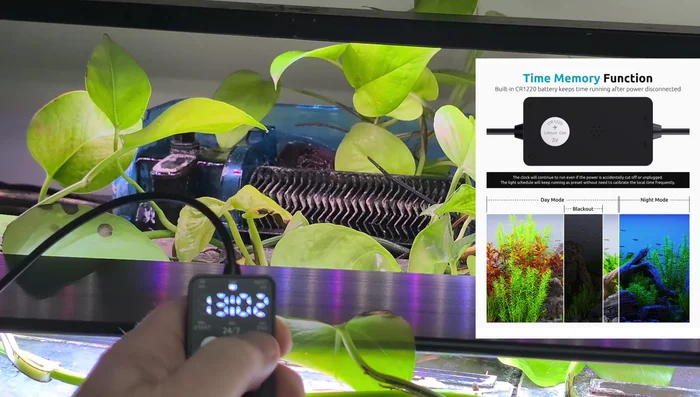 Select Nightlight Color: Choose a color (1-9) using the up/down buttons. Options include various shades to simulate sunset or moonlight.