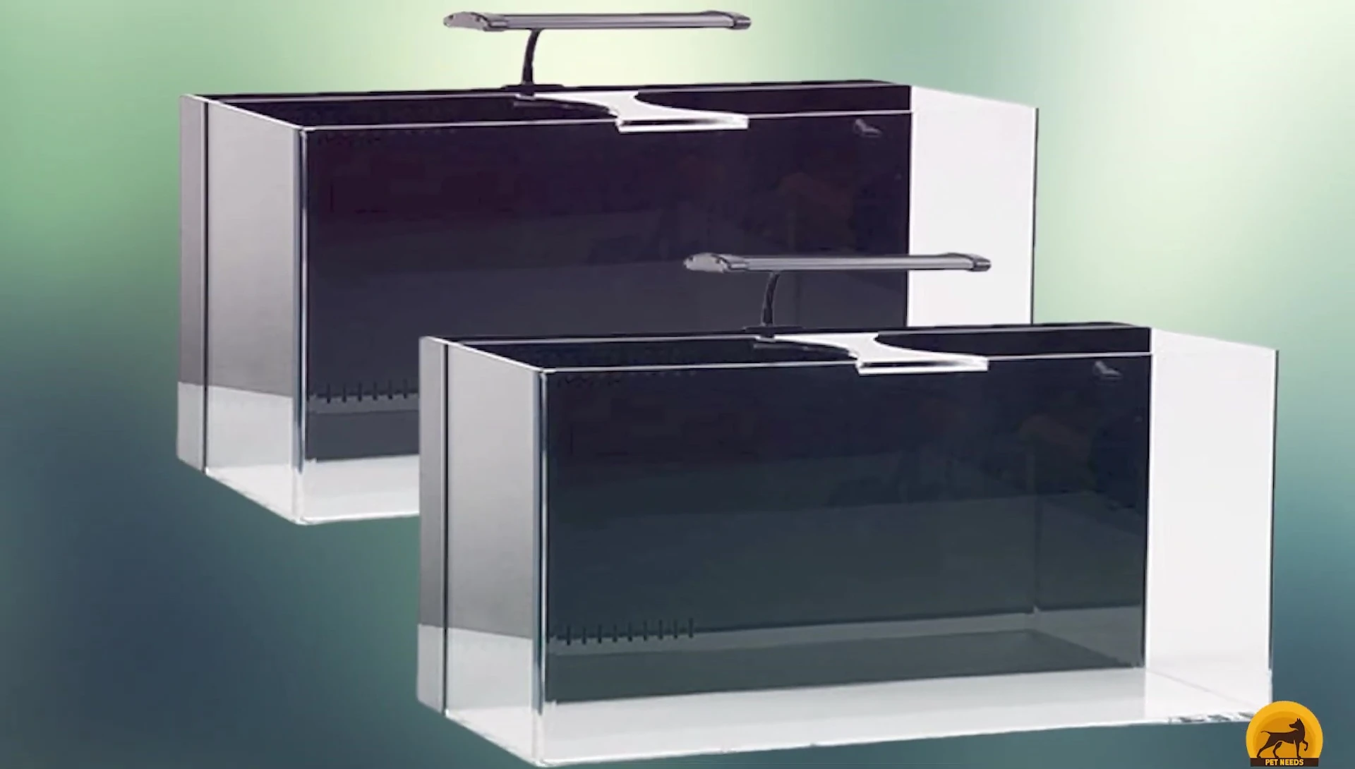 A closer look at the integrated filtration system and lighting included in the RNJ aquarium.