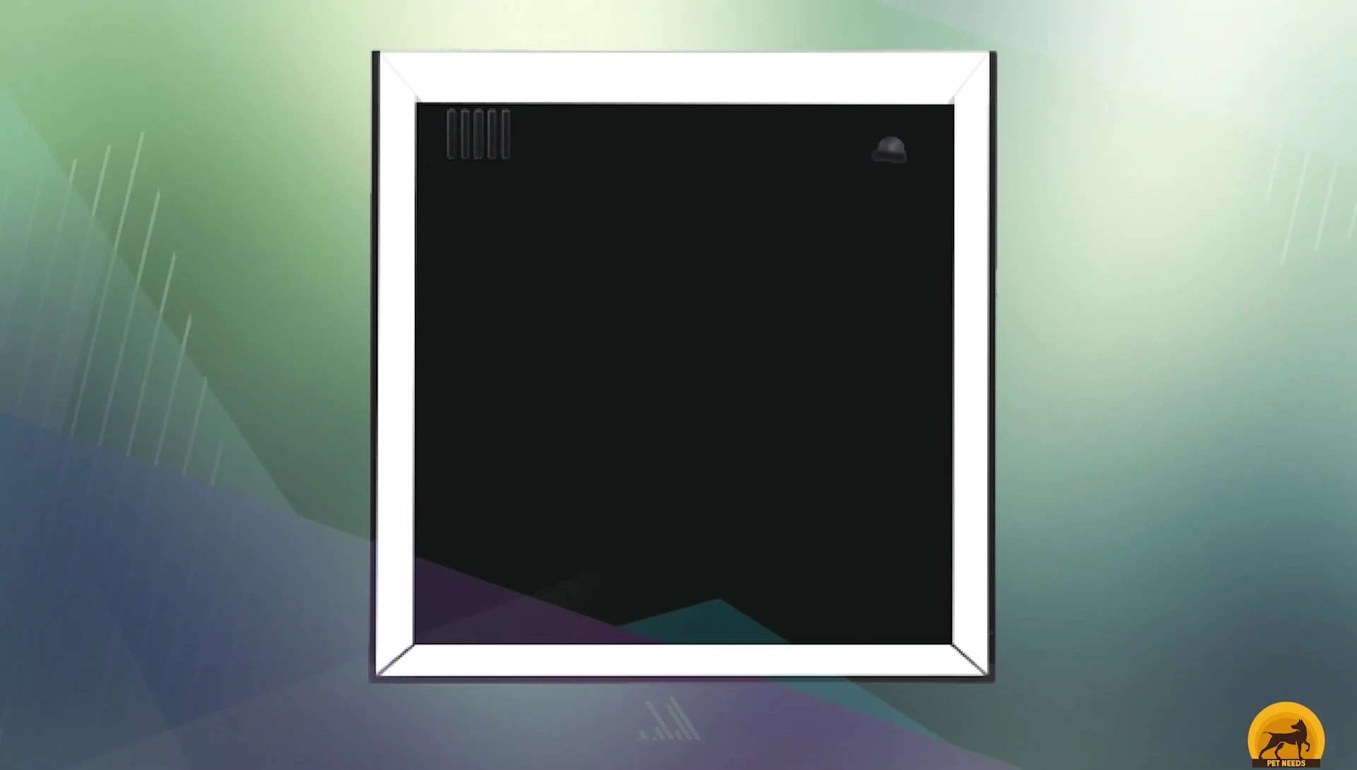 Close-up of the Waterbox glass showcasing its clarity and thickness.