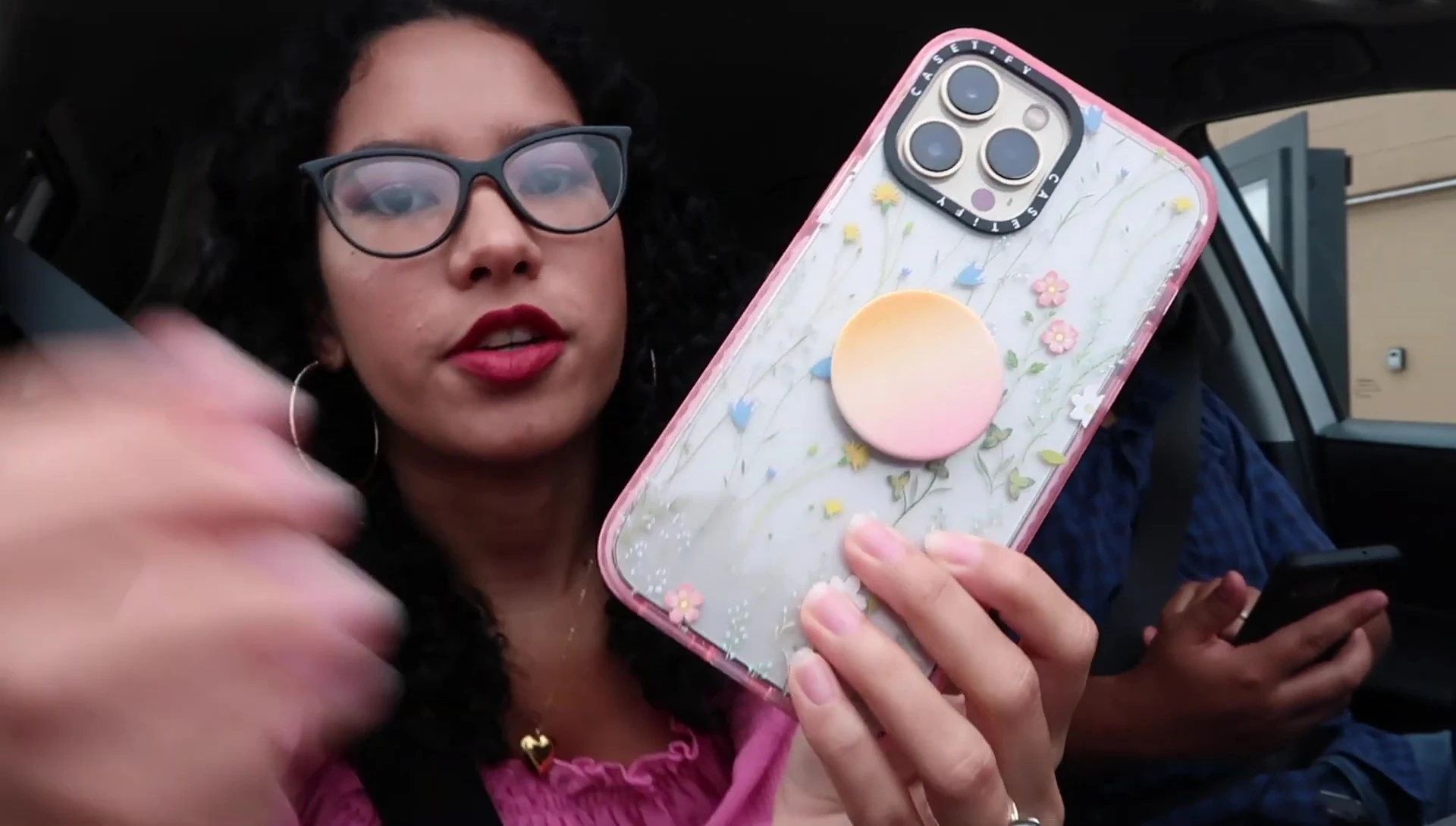 Close-up of the phone case design.