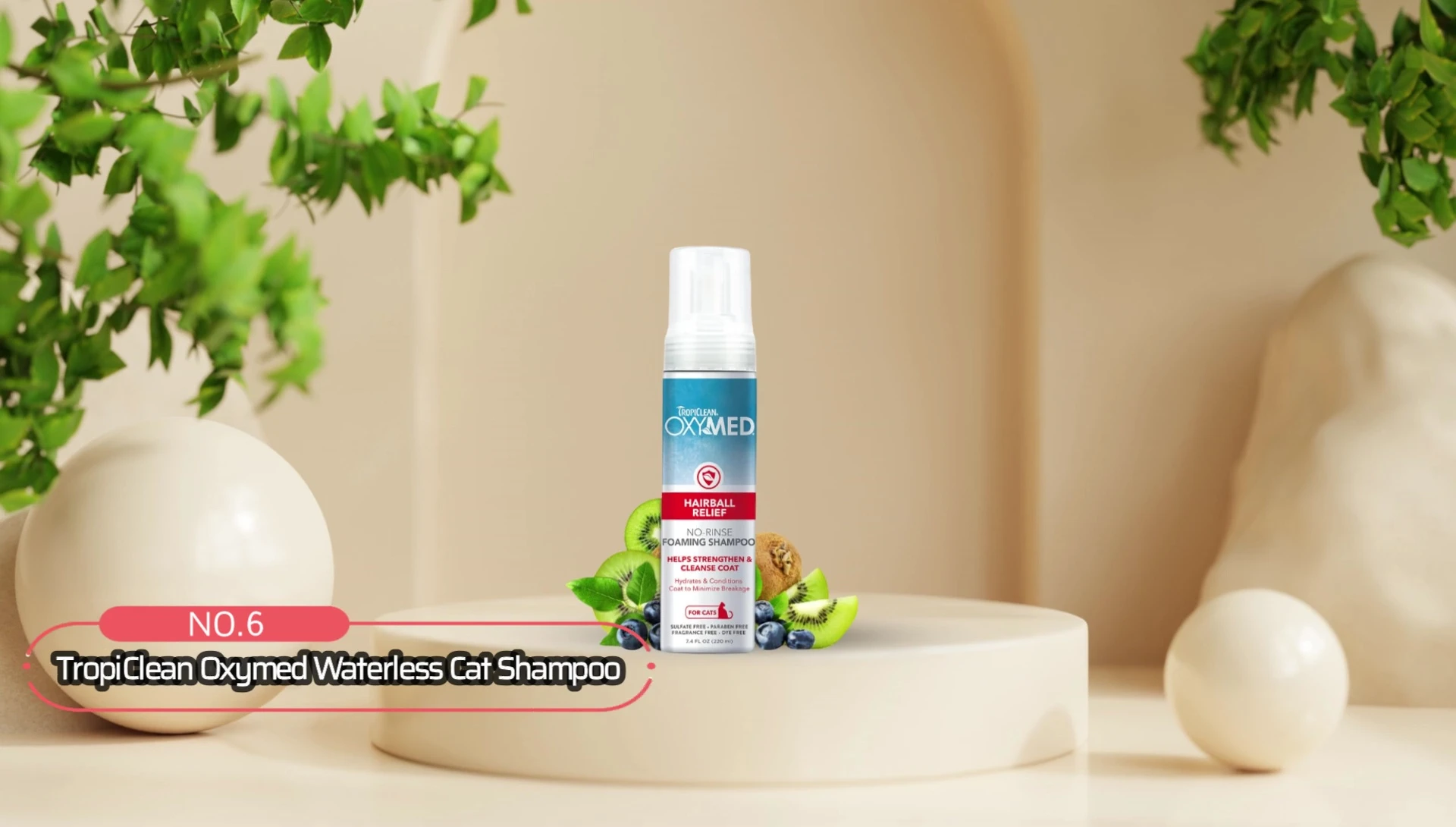 Product image of Tropican OxyMed Waterless Cat Shampoo