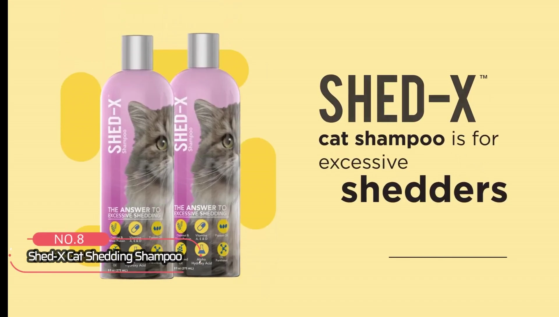 Product image of Shed X Cat Shedding Shampoo