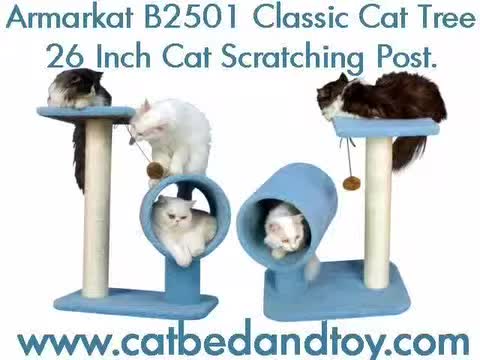 Close-up shot of the Armarkat B2501 cat tree showcasing its overall design
