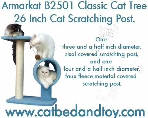 Overall shot of the cat tree emphasizing its dimensions and features