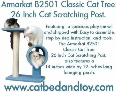 Image illustrating the ease of assembly of the cat tree