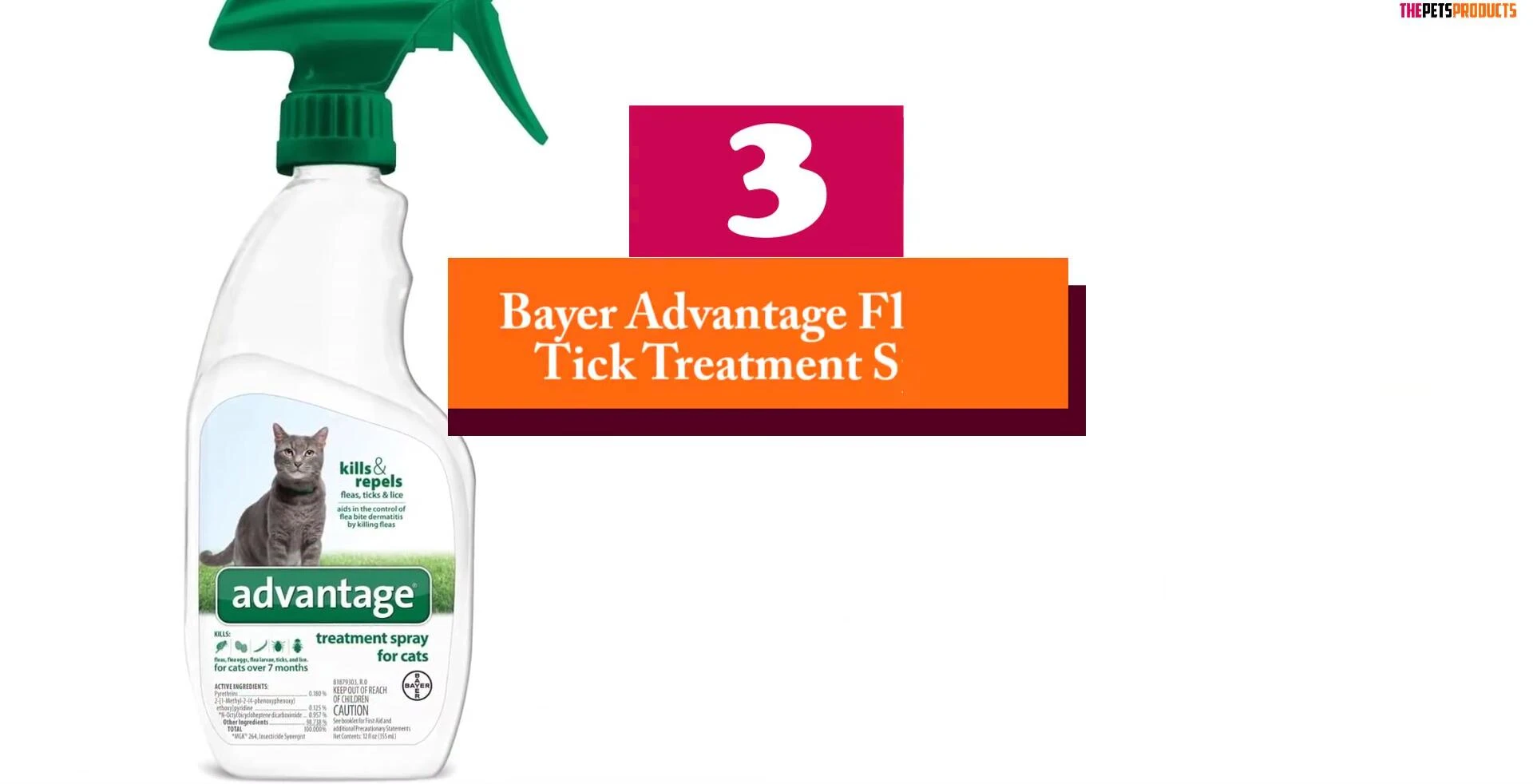 Bear Advantage Flea & Tick Treatment Spray bottle