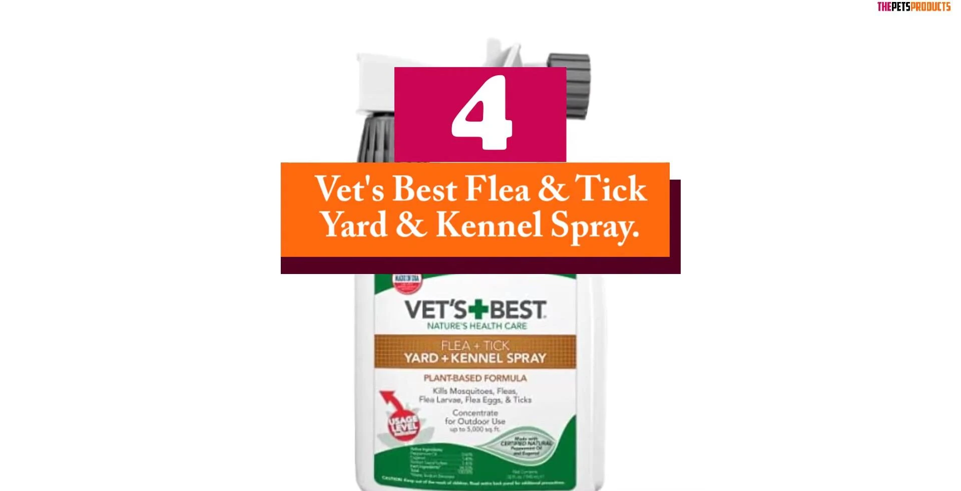 Vet's Best Flea & Tick Yard & Kennel Spray bottle