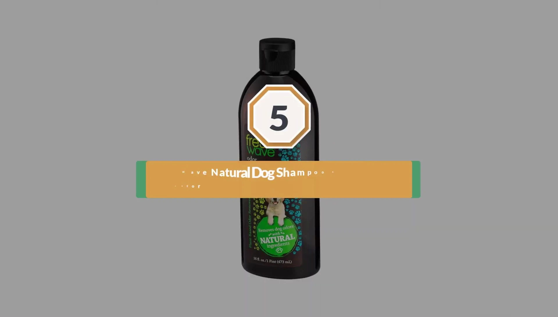 Fresh Wave Natural Dog Shampoo bottle